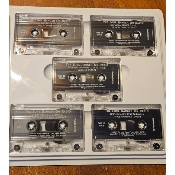 The Lone Ranger on Radio 20 Audio Cassette Tapes 60 Old Time Broadcasts 2001 - Picture 6 of 8